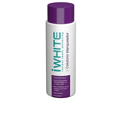 Image of iWhite Daily Care Mouthwash with Fluoride, 500 ml Instant Whitening Cleans, Whitens and Strengthens Gum Bad Breath Treatment Helps Treat Disease Restore Enamel Alcohol Free