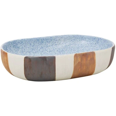 Image of vidaXL Countertop Basin Multicolour Oval 59x40x14 cm Ceramic