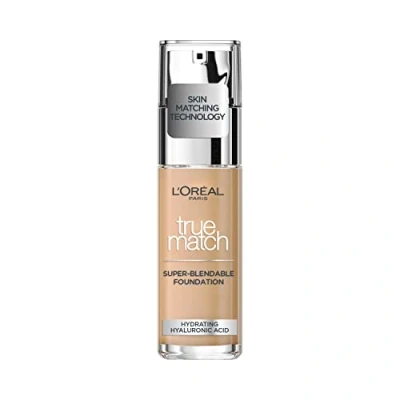 Image of L&#039;Oreal Paris True Match Liquid Foundation, Skincare Infused with Hyaluronic Acid, SPF 17, Available in 40 Shades, 3C Rose Beige, 30ml
