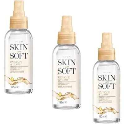 Image of 3 x SKIN SO SOFT ENHANCE &amp; GLOW AIRBRUSH SPRAY MEDIUM 150ml