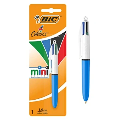 Image of BIC 4 Colours Mini Ballpoint Pen 1 Pack, Classic