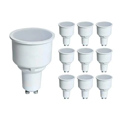 Image of Pack of 10 x Crompton LED Long Neck Reflector Light Bulbs GU10 4.9 Watt 4000k Cool White