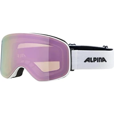 Image of ALPINA Unisex Adults, SLOPE Q LITE ski goggles, white matt, One Size