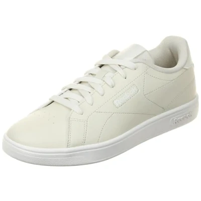 Image of Reebok Women&#039;s Court CLN Tennis Shoes, Alabaster/Alabaster/Chalk, 6 UK