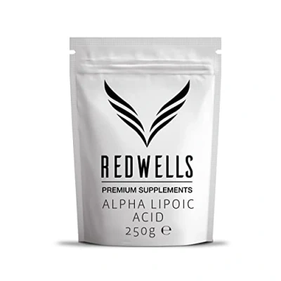 Image of Alpha Lipoic Acid Powder REDWELLS Antioxidant GMO Free &amp; Vegan 250g Pack