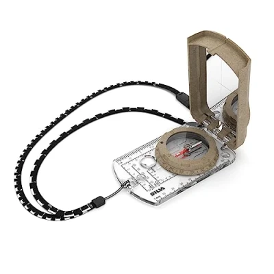 Image of Silva Compass Navigation Terra Expedition S Made of Recycled Materials Sighting for Long Distances Scale 1:24k, 1:25k and 1:50k Mirror with Rotatable Housing Hiking