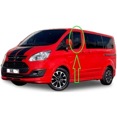 Image of AC WOW 2x Rain Wind Deflectors for Ford Transit Custom 2013 2014 2015 2016 2017 2018 2019 2020 2021 2022 2023