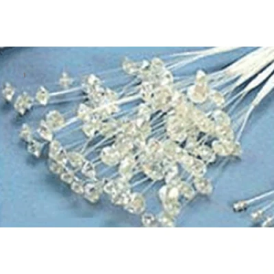 Image of CRYSTAL SPRAY/BUNCH 12 STEM CLEAR/IRID WEDDING FLOWER ACCESSORY
