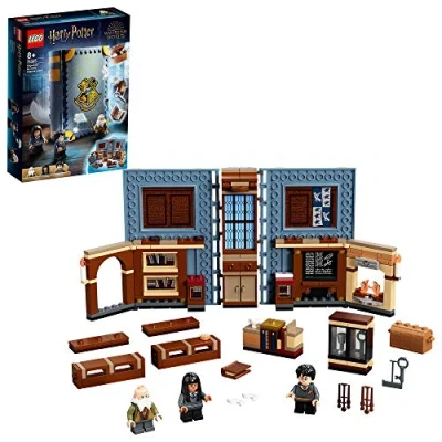 Image of LEGO 76385 Harry Potter Hogwarts Moment: Charms Class, Collectible Book Toy, Travel Case, Portable Playset
