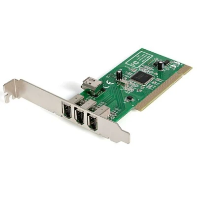 Image of StarTech.com 4 port PCI 1394a FireWire Adapter Card 3 External 1 Internal (PCI1394MP)