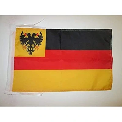 Image of AZ Flag Germany 1848 1852 18&#039;&#039; x 12&#039;&#039; 100% Polyester historic German Small Banner with Two Cords Fade Resistant Vivid Colors 18x12 in 45x30 Cm