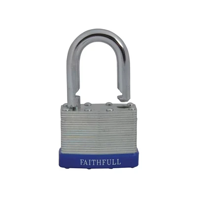 Image of Faithfull Laminated Steel Padlock 50mm 3 Keys FAIPLLAM50