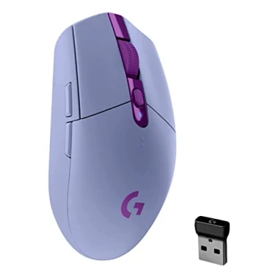 Image of Logitech G305 LIGHTSPEED Wireless Gaming Mouse, HERO 12K Sensor, 12,000 DPI, Lightweight, 6 Programmable Buttons, 250h Battery Life, On Board Memory, PC/Mac, Lilac