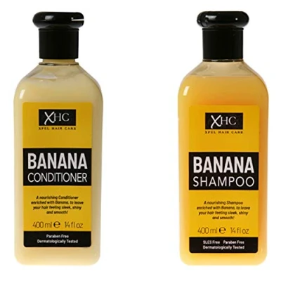Image of XHC Xpel Hair Care Banana Shampoo and Conditioner Combo, 400ml