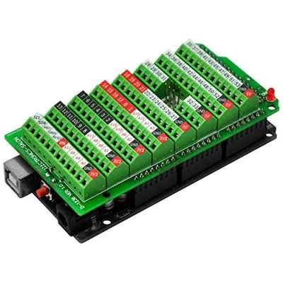 Image of Electronics Salon Screw Terminal Block Breakout Module, for Arduino MEGA 2560 R3.