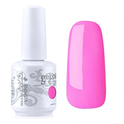 Image of Vishine Gelpolish Lacquer Shiny Color Soak Off UV LED Gel Nail Polish Manicure Pink(1530)