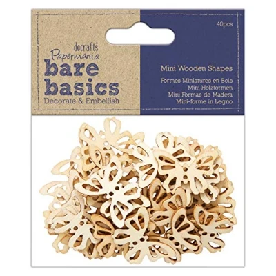 Image of Bare Basics Wooden Embellishments, Natural, N Applicable