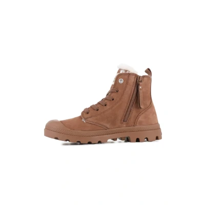 Image of Palladium Pampa Winter boots, Women&#039;s, Size: 5.5, Raw brown shoes