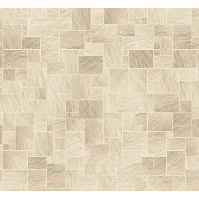 Image of Melody Jane Dolls House Light Stone Floor Tiles Miniature 1:12 Flooring Gloss Card Sheet