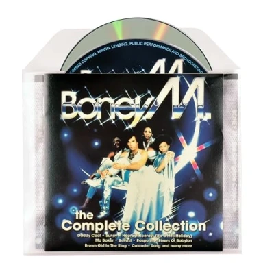Image of 3L 10298 Double CD Sleeves with Separate Compartments and Flap to Store 2 Discs Covers 50 Pieces