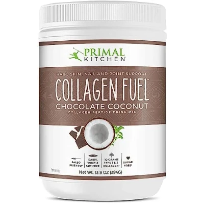 Image of Primal Kitchen Collagen Peptide Drink Mix, Fuel, Chocolate Coconut, 13.9 oz (394 g)