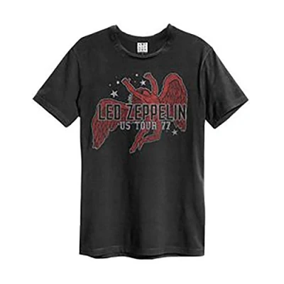 Image of Amplified Led Zeppelin US Tour 77 Icarus Unisex T Shirt, Charcoal Grey, XL