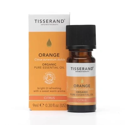 Image of Tisserand Aromatherapy ,Orange Organic Essential Oil ,Massage Oil, , Skin For Diffuser ,100% Pure 9ml
