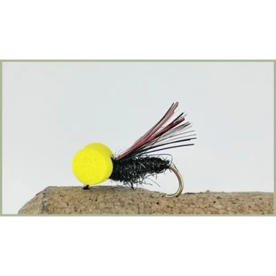 Image of Booby Flies, 6 Pack Dynamite Red &amp; Black, size 10 Fly Fishing