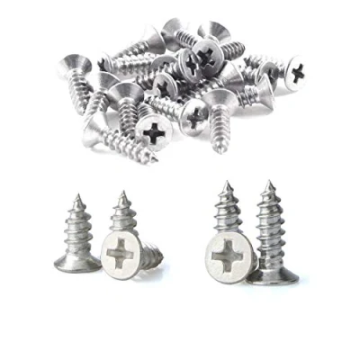 Image of 200pcs Qrity M4 Stainless Steel Self Tapping Screws Phillips Flat Head Srews DIY Woodworking (100PCS x 10mm, 100PCS 12mm)
