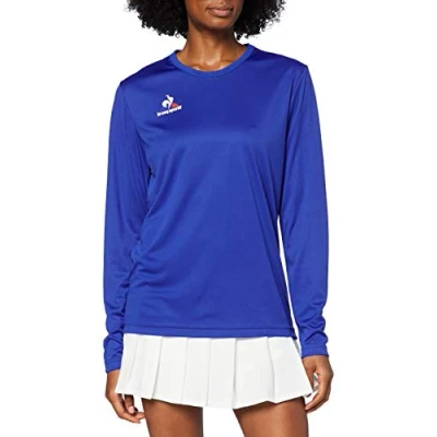 Image of Le Coq Sportif N1 Jersey Match Ml Cobalt T Shirt, Women, womens, 1621575, Cobalt, XL