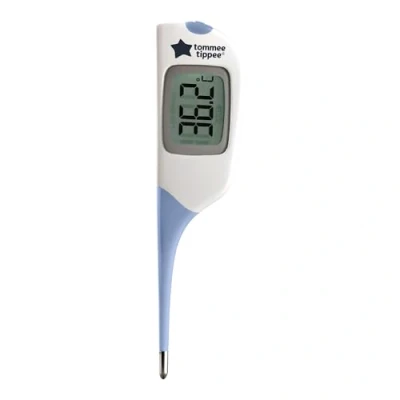 Image of Tommee Tippee FlexiPen Thermometer for Underarm or Under Tongue, Fast and Accurate 8 Second Readings, Flexible Tip Memory Function, 0m+