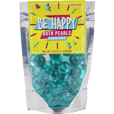 Image of Gift Republic Bath Pearls Be Happy 20 Pack Blueberry Scent