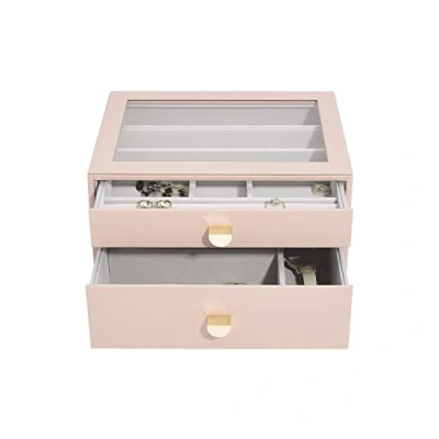Image of Stackers Blush Classic Jewellery Box Set of 2 (with drawers)