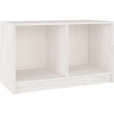 Image of vidaXL TV Cabinet White 70x33x42 cm Solid Pinewood