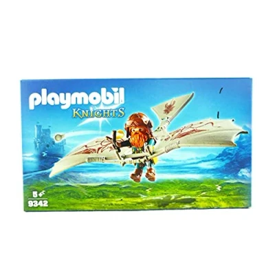 Image of Playmobil 9342 Knights Dwarf Flyer, Fun Imaginative Role Play, PlaySets Suitable for Children Ages 4+