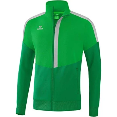 Image of Erima Squad Trainings Jacket Fern Green/Emerald/Silver Grey, M