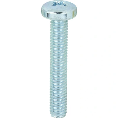 Image of 5x TIMCO Metric Threaded Machine Screws Pz Pan Head Zinc 5030PPM Pack of 100
