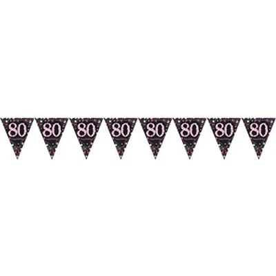 Image of Amscan 9901748 Pen Ban Pink Cel Prism Foil 80