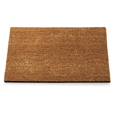Image of Prime Homewares Plain Coir Doormat Heavy Duty, Non Slip Backing 100% PVC Back Entrance Mat Design (40 x 60cm)