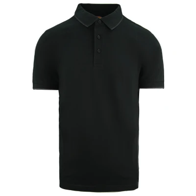 Image of Dickies SH2004 BK S Size Small &quot;Two Tone&quot; Polo Shirt Black