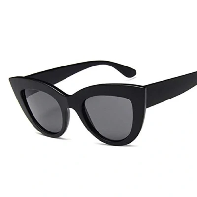 Image of NC Cat Eye Fashion Sunglasses Women Vintage Luxury Black Glasses Sun Forfemale U V400 Eyewear Shades