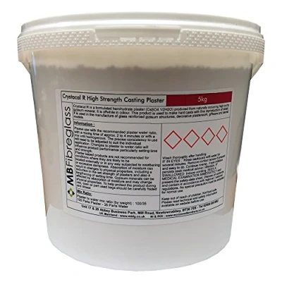Image of Polycraft Crystacal R Hard White High Strength Casting Plaster, Professional Grade Gypsum for Art, Crafts and Industrial Use, Perfect Sculptures, Moulds 5kg