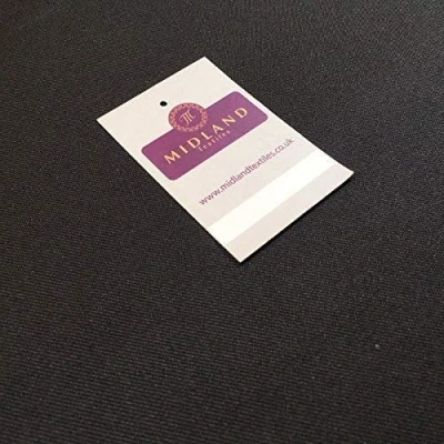 Image of Black Plain Polyester Twill fabric ideal for suits, skirts, uniform 58&quot; M773