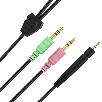 Image of Zosvoses GSP 600 Replacement Cable Compatible with Sennheiser Game ONE, Zero, PC 373D, 670, 600, 500, 350 Gaming Headset, 6.6ft