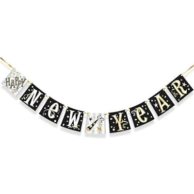 Image of Unique Party 91165 5ft Happy New Year Bunting