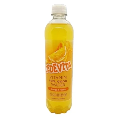 Image of Cedevita Multivitamin Drink Healthy and Sweet Refreshing Vitamin Powder Mix Orange &amp; Papaya with 9 Essential Vitamins Energy Pack of 12, 0.5 L