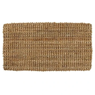 Image of vingardium leviosa VL Natural Jute Coir Doormat Hand Woven Moris Spun Boucle Loop Runner Rug Entrance Hallway and Living Room Floor Carpet Inside Doormats 40x70cm (Pack of 1), Brown