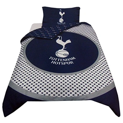 Image of TOTTENHAM HOTSPUR FC Official SINGLE Duvet &amp; Pillow Case New Season 14/15 BULLSEYE Design