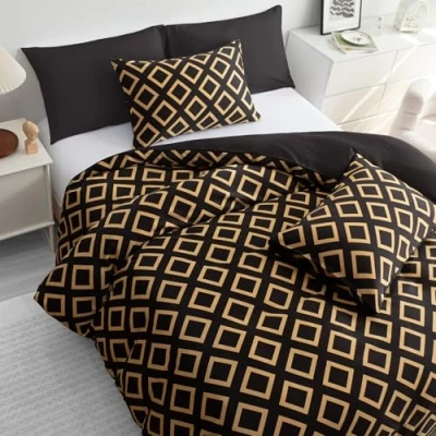 Image of Grace Single Duvet Cover Set Satin Silk Covers &amp; Pillowcase for Hair and Skin 2PCs Bedding (135 x 200 cm) Non Iron Sets