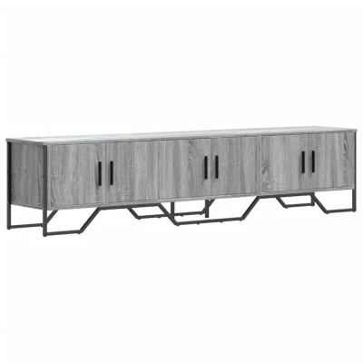 Image of vidaXL TV Cabinet Grey Sonoma 180x34x41 cm Engineered Wood